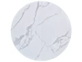Stół rozkładany GASTON 100(135)x100 biały efekt marmuru  - blat