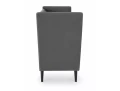 Sofa klubowa wysoka LOTOS 2 VELVET szary