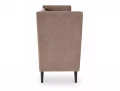 Sofa klubowa wysoka LOTOS 2 VELVET ciemny beż