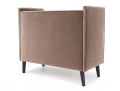 Sofa klubowa wysoka LOTOS 2 VELVET ciemny beż