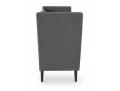 Sofa klubowa wysoka LOTOS 2 VELVET szary