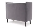 Sofa klubowa wysoka LOTOS 2 VELVET szary