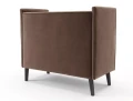 Sofa klubowa wysoka LOTOS 2 VELVET cappuccino