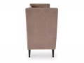 Sofa klubowa wysoka LOTOS 2 VELVET ciemny beż
