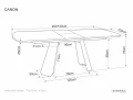 Stół do jadalni CANON 200(240)×100 dąb - funkcjonalny stół rozkładany
